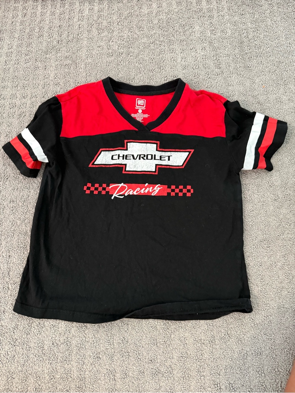Tilly's Black and Red Chevrolet Racing Tee